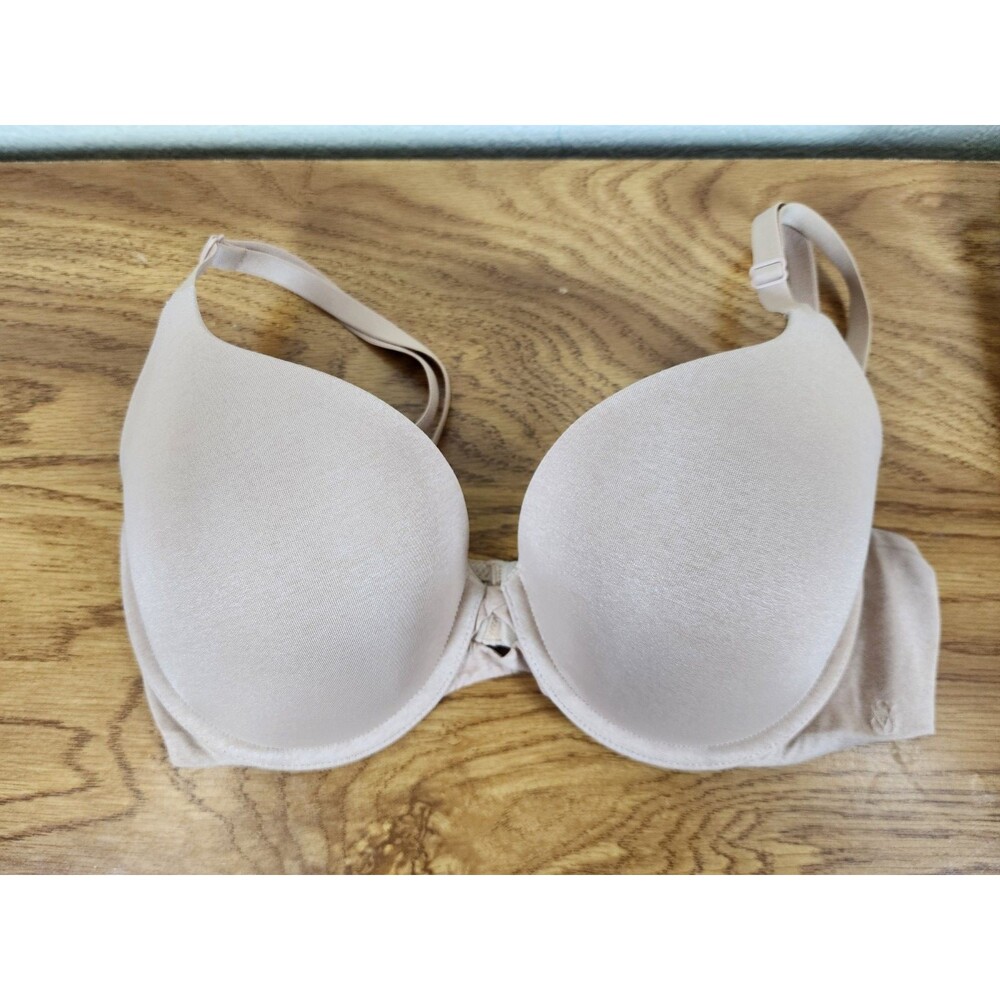 Victorias Secret Womens Bra 32DD Beige Nude Perfect Shape Underwire Padded